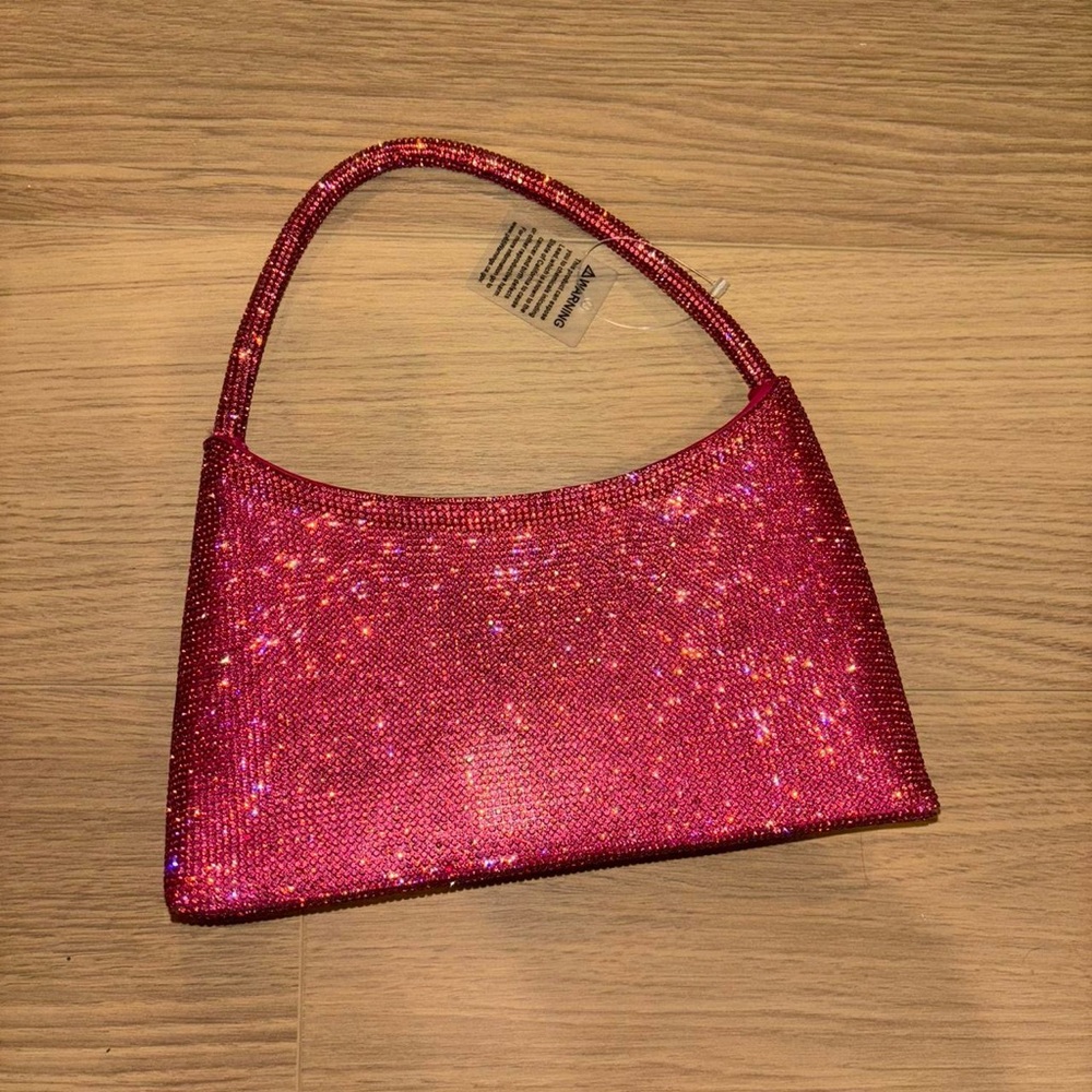 Pink rhinestone shoulder bag from Urban Outfitters. Brand new